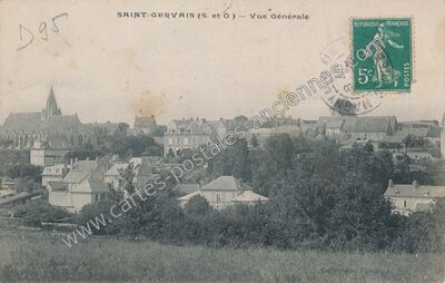 Carte postale ancienne Vue Générale — Saint-Gervais (Val-d'Oise)