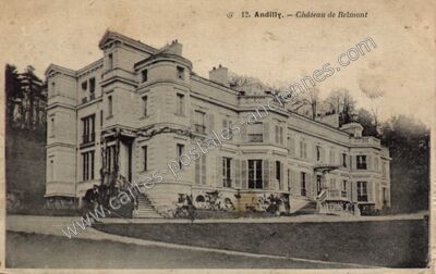 Carte postale ancienne Château de Belmont — Andilly (Val-d'Oise)