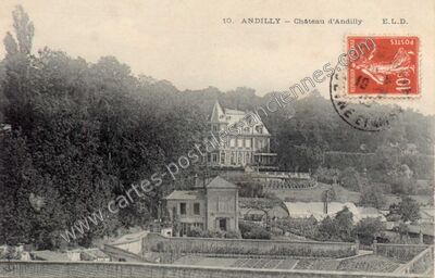 Carte postale ancienne Château d'Andilly — Andilly (Val-d'Oise)