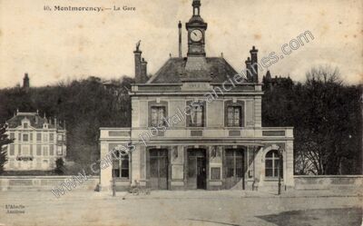 Carte postale ancienne La Gare — Montmorency (Val-d'Oise)