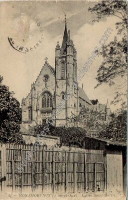 Carte postale ancienne Eglise Saint-Martin — Montmorency (Val-d'Oise)