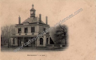 Carte postale ancienne La Gare — Montmorency (Val-d'Oise)
