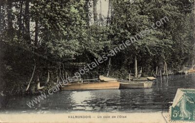 Carte postale ancienne Un coin de l'Oise — Valmondois (Val-d'Oise)
