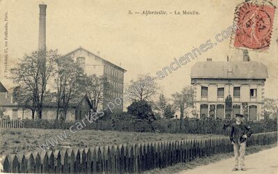 Carte postale ancienne Le Moulin — Alfortville (Val-de-Marne)