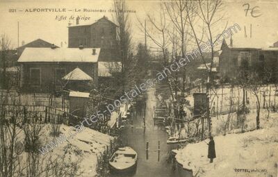 Carte postale ancienne Le Ruisseau des Marais — Alfortville (Val-de-Marne)