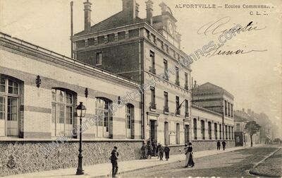 Carte postale ancienne Ecoles Communales — Alfortville (Val-de-Marne)