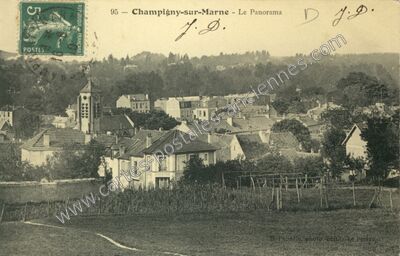 Carte postale ancienne Le Panorama — Champigny-sur-Marne (Val-de-Marne)
