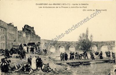 Carte postale ancienne Les Ambulances de la Presse — Champigny-sur-Marne (Val-de-Marne)