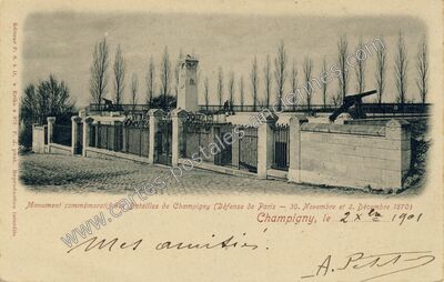 Carte postale ancienne Champigny — Champigny-sur-Marne (Val-de-Marne)