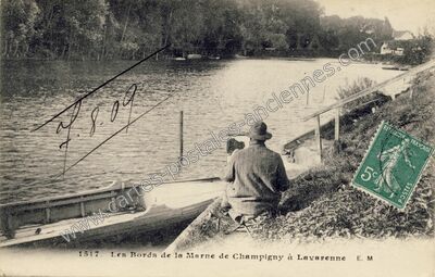 Carte postale ancienne Bords de Marne — Chennevières-sur-Marne (Val-de-Marne)