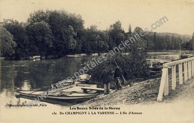 Carte postale ancienne Ile d'Amour — Chennevières-sur-Marne (Val-de-Marne)