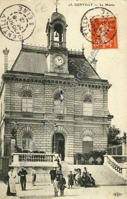 Carte postale ancienne La Mairie — Gentilly (Val-de-Marne)