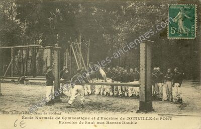 Carte postale ancienne École Normale de Gymnastique et d'Escrime — Joinville-le-Pont (Val-de-Marne)