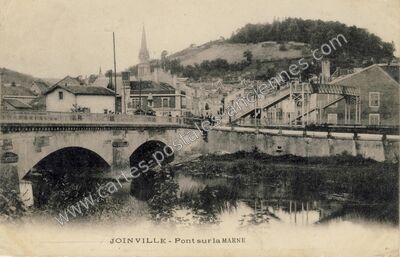 Carte postale ancienne Pont sur la Marne — Joinville-le-Pont (Val-de-Marne)