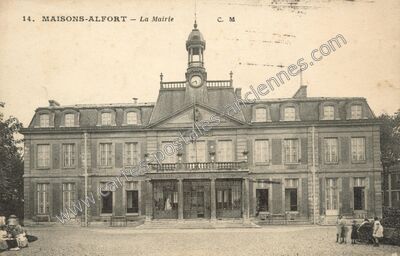 Carte postale ancienne La Mairie — Maisons-Alfort (Val-de-Marne)