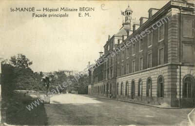 Carte postale ancienne Hôpital Militaire BÉGIN — Saint-Mandé (Val-de-Marne)