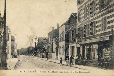 Carte postale ancienne Avenue Ste-Marie vers Paris et le lac Daumesnil — Saint-Mandé (Val-de-Marne)