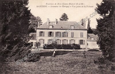 Carte postale ancienne Chateau de Choigny — Santeny (Val-de-Marne)