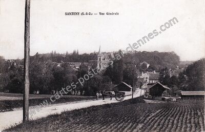 Carte postale ancienne Vue Générale — Santeny (Val-de-Marne)