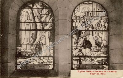 Carte postale ancienne Notre-Dame de Lourdes et Bénédiction des Malades — Sucy-en-Brie (Val-de-Marne)