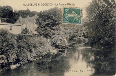 Carte postale ancienne La Rivière d'Perres — Villeneuve-Saint-Georges (Val-de-Marne)