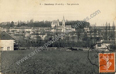 Carte postale ancienne Vue générale — Santeny (Val-de-Marne)