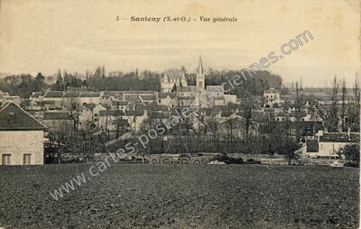 Carte postale ancienne Vue générale — Santeny (Val-de-Marne)
