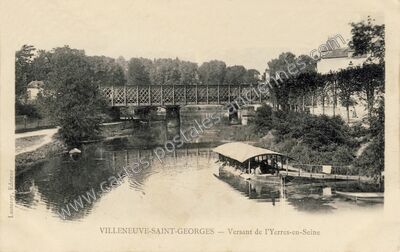 Carte postale ancienne Versant de l'Yerres — Villeneuve-Saint-Georges (Val-de-Marne)