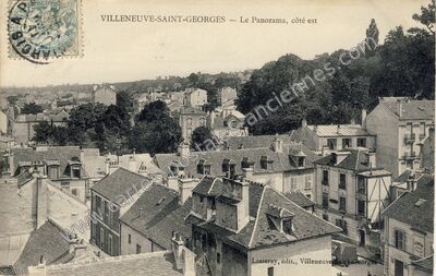 Carte postale ancienne Le Panorama, côté est — Villeneuve-Saint-Georges (Val-de-Marne)