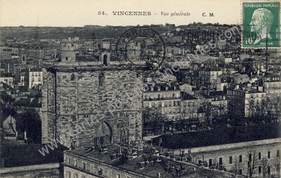 Carte postale ancienne Vue générale — Vincennes (Val-de-Marne)