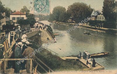 Carte postale ancienne Le petit Bras de la Marne — Joinville-le-Pont (Val-de-Marne)