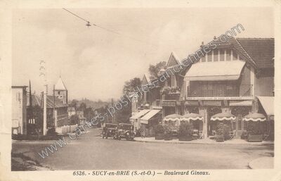 Carte postale ancienne Boulevard Ginoux — Sucy-en-Brie (Val-de-Marne)