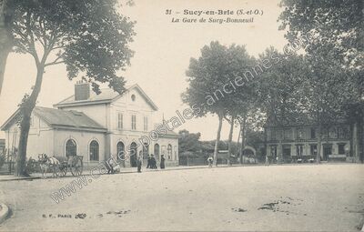 Carte postale ancienne La Gare de Sucy-Bonneuil — Sucy-en-Brie (Val-de-Marne)