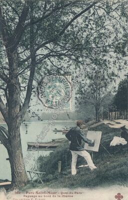 Carte postale ancienne Parc St Maur — Saint-Maur-des-Fossés (Val-de-Marne)