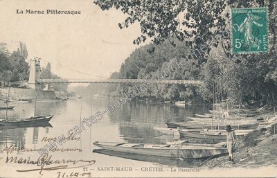 Carte postale ancienne St Maur — Saint-Maur-des-Fossés (Val-de-Marne)