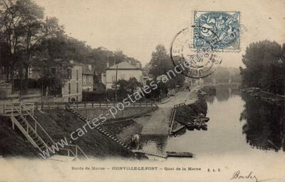 Carte postale ancienne Bords de Marne - Quai de la Marne — Joinville-le-Pont (Val-de-Marne)