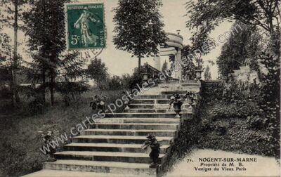 Carte postale ancienne Vestiges du Vieux Paris — Nogent-sur-Marne (Val-de-Marne)