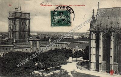 Carte postale ancienne Le Château. Vue d'ensemble — Vincennes (Val-de-Marne)