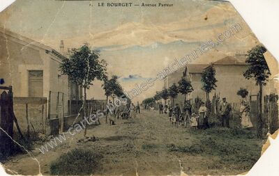 Carte postale ancienne Avenue Pasteur — Le Bourget (Seine-Saint-Denis)