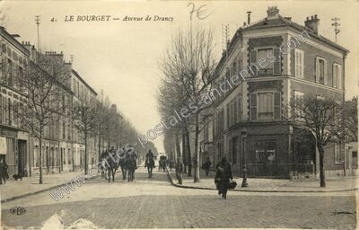 Carte postale ancienne Avenue de Drancy — Le Bourget (Seine-Saint-Denis)