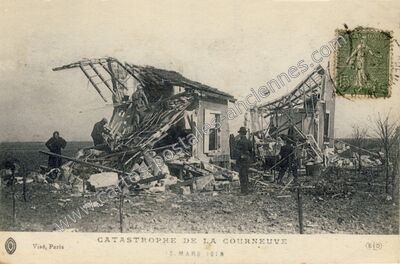 Carte postale ancienne Catastrophe — La Courneuve (Seine-Saint-Denis)