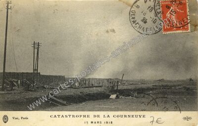 Carte postale ancienne Catastrophe — La Courneuve (Seine-Saint-Denis)