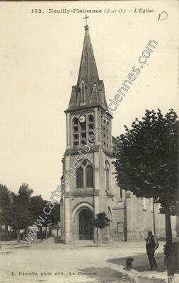 Carte postale ancienne L'Église — Neuilly-Plaisance (Seine-Saint-Denis)
