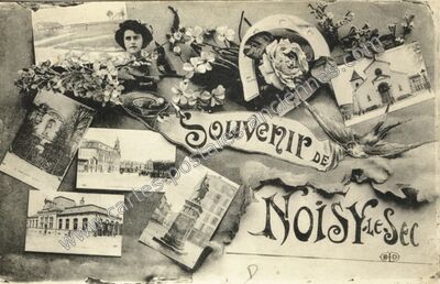 Carte postale ancienne Souvenir — Noisy-le-Sec (Seine-Saint-Denis)