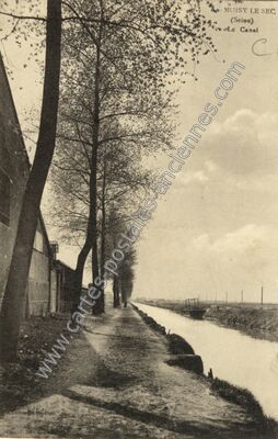 Carte postale ancienne Le Canal — Noisy-le-Sec (Seine-Saint-Denis)