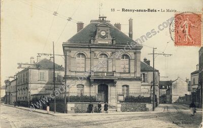 Carte postale ancienne La Mairie — Rosny-sous-Bois (Seine-Saint-Denis)