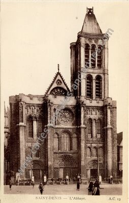 Carte postale ancienne Abbaye de St Denis — Saint-Denis (Seine-Saint-Denis)