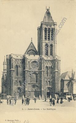 Carte postale ancienne Dasilique St Denis — Saint-Denis (Seine-Saint-Denis)