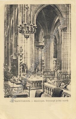 Carte postale ancienne Dasilique St Denis — Saint-Denis (Seine-Saint-Denis)