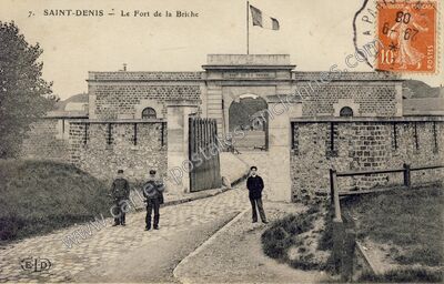 Carte postale ancienne Fort de la Briche — Saint-Denis (Seine-Saint-Denis)